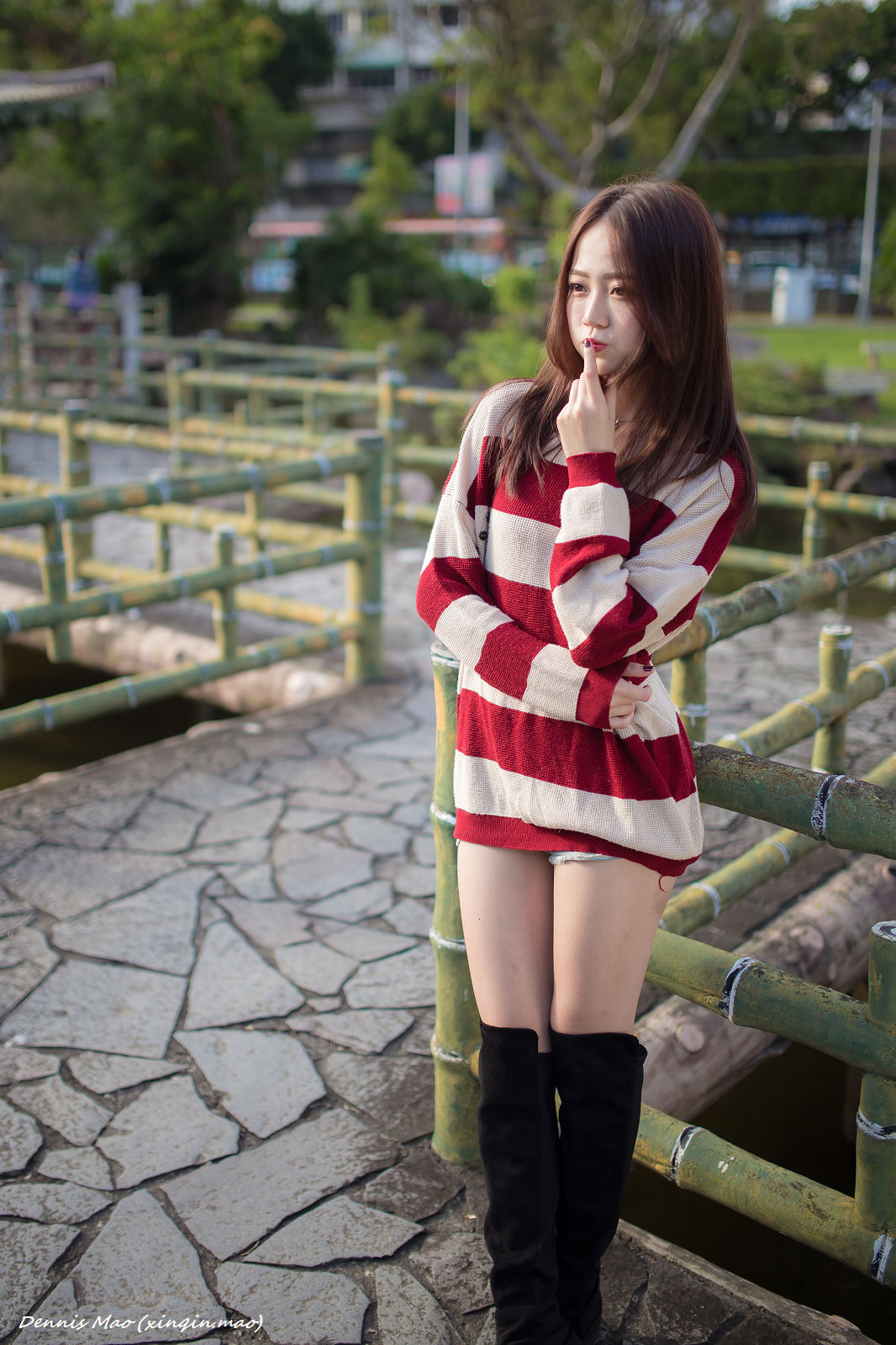 [Taiwan Zhengmei] Sihu “Shuangxi Park (three sets of clothing)” photo collection