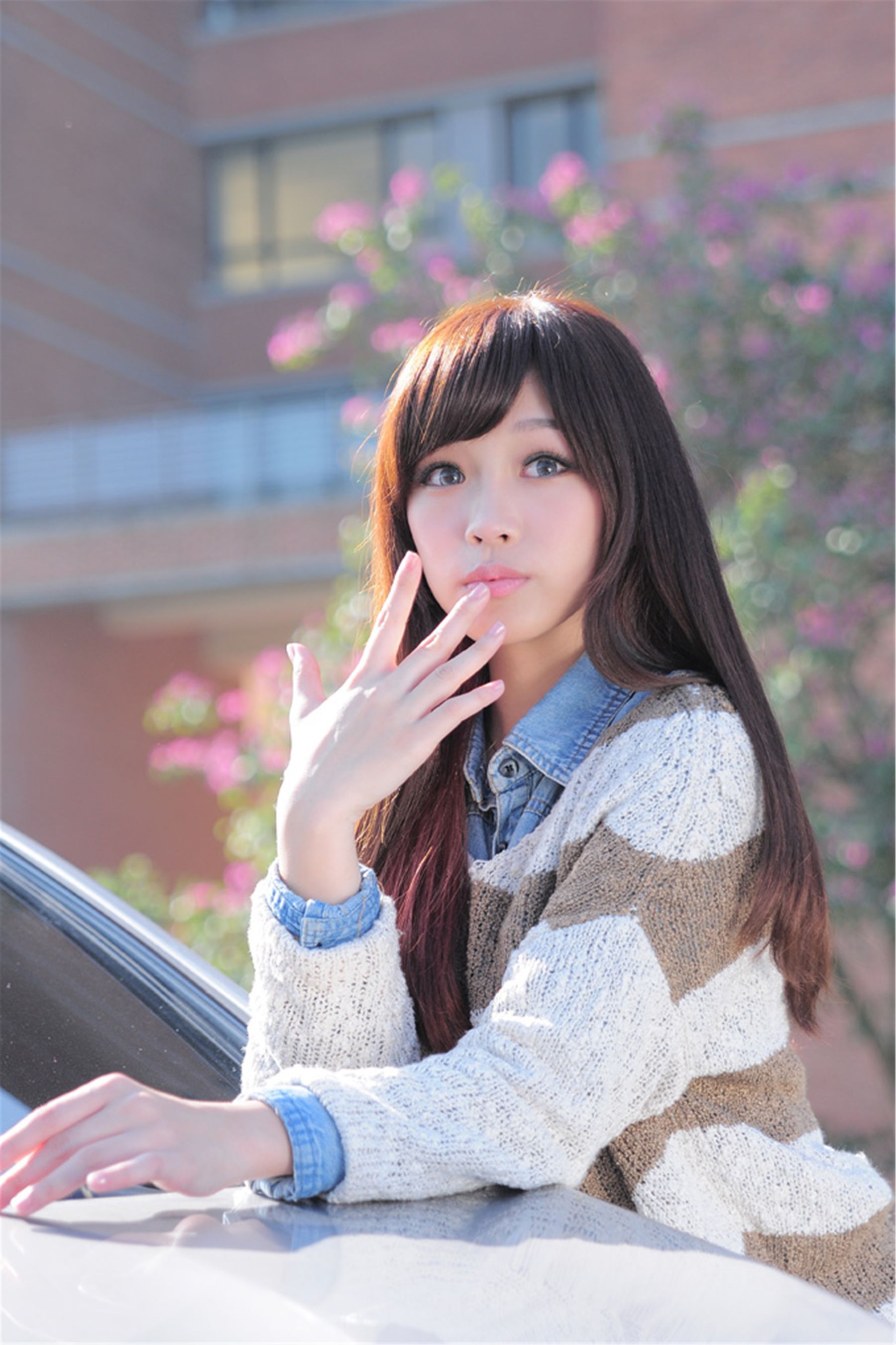 Taiwan Mingde High School Campus Flower Cool “Campus Street Take” photo set