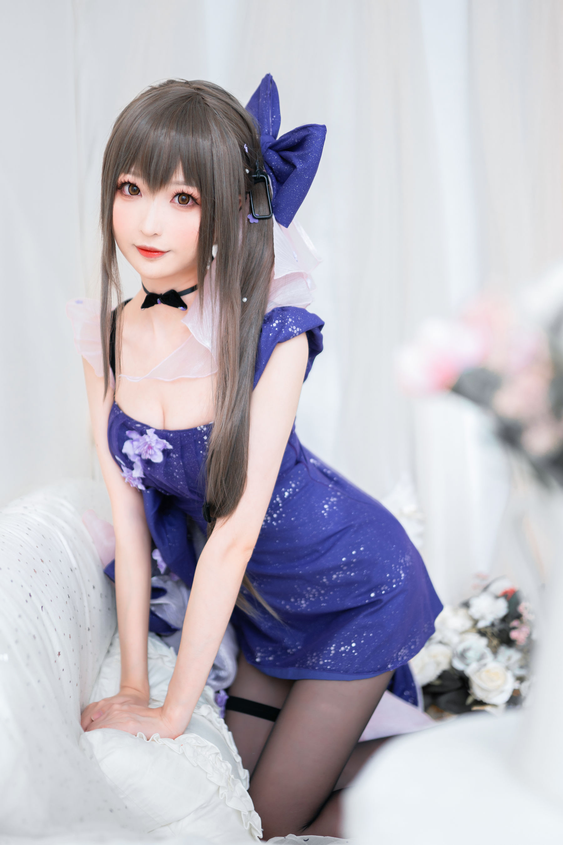 [糖] Vol.354 Blue Skirt Butterfly Photo Set