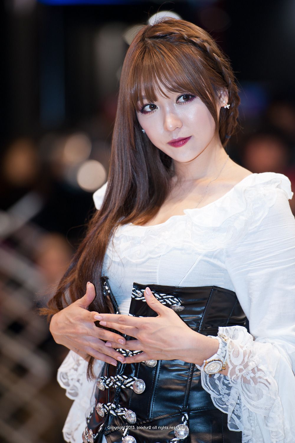 Korea Showgirl Beauty Li Enhui Booth Picture Collection