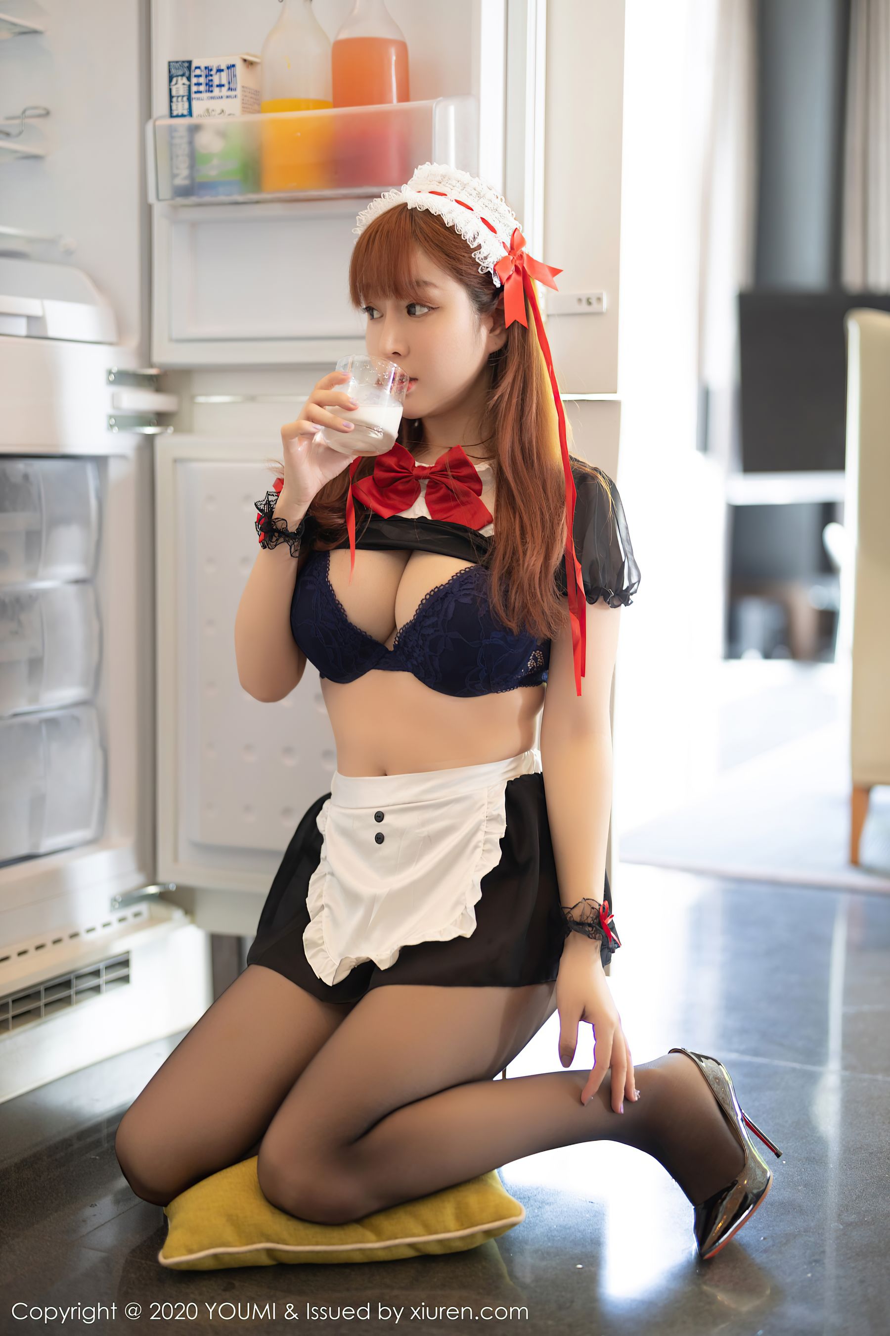 [尤 荟 YOUMI] VOL.581 Wang Yue pure – black maid
