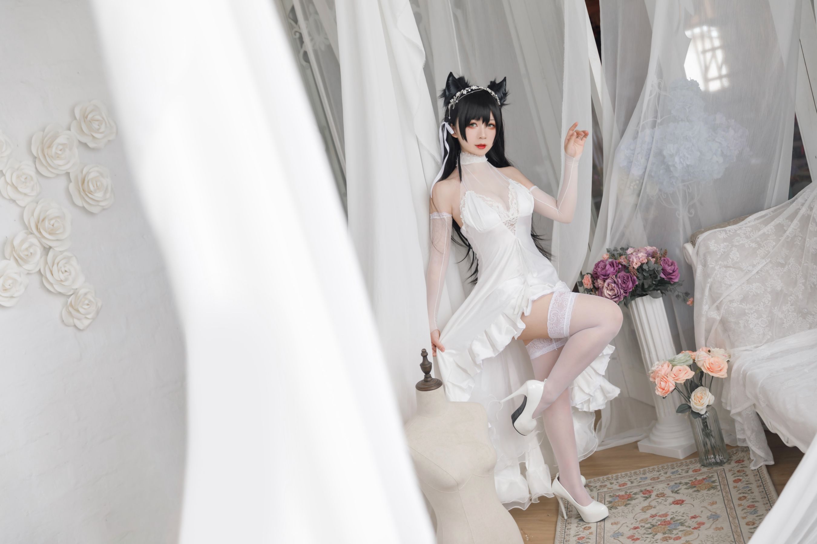 [COS welfare] Anime blogger cherry sauce W “Aixing Flower Marriage” photo set