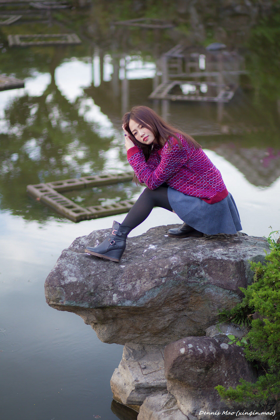 [Taiwan Zhengmei] Sihu “Shuangxi Park (three sets of clothing)” photo collection