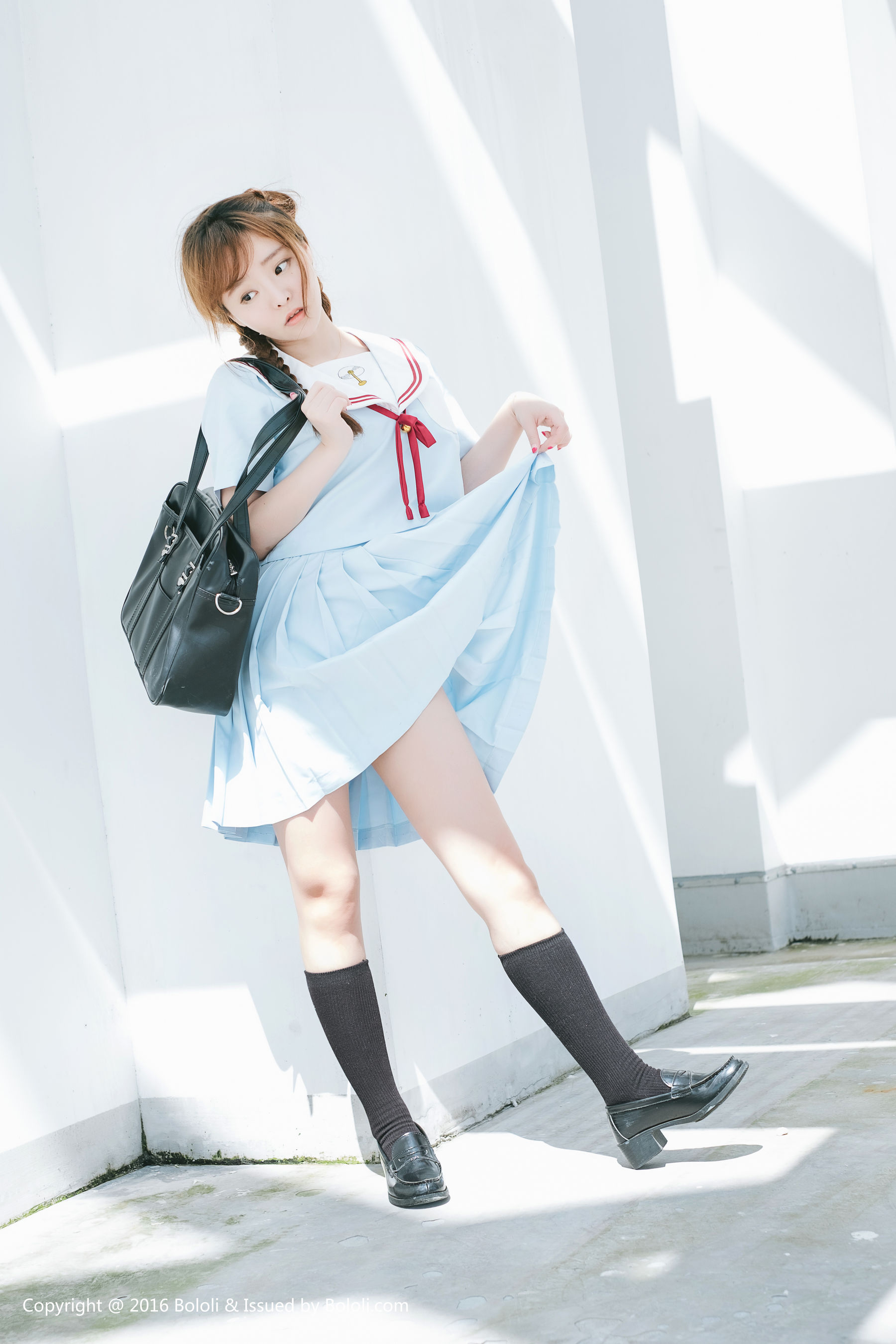 Liu Yanqi “Japanese School Uniform Girl” [Qi Meng Culture KIMOE] VOL.025 Photo Collection