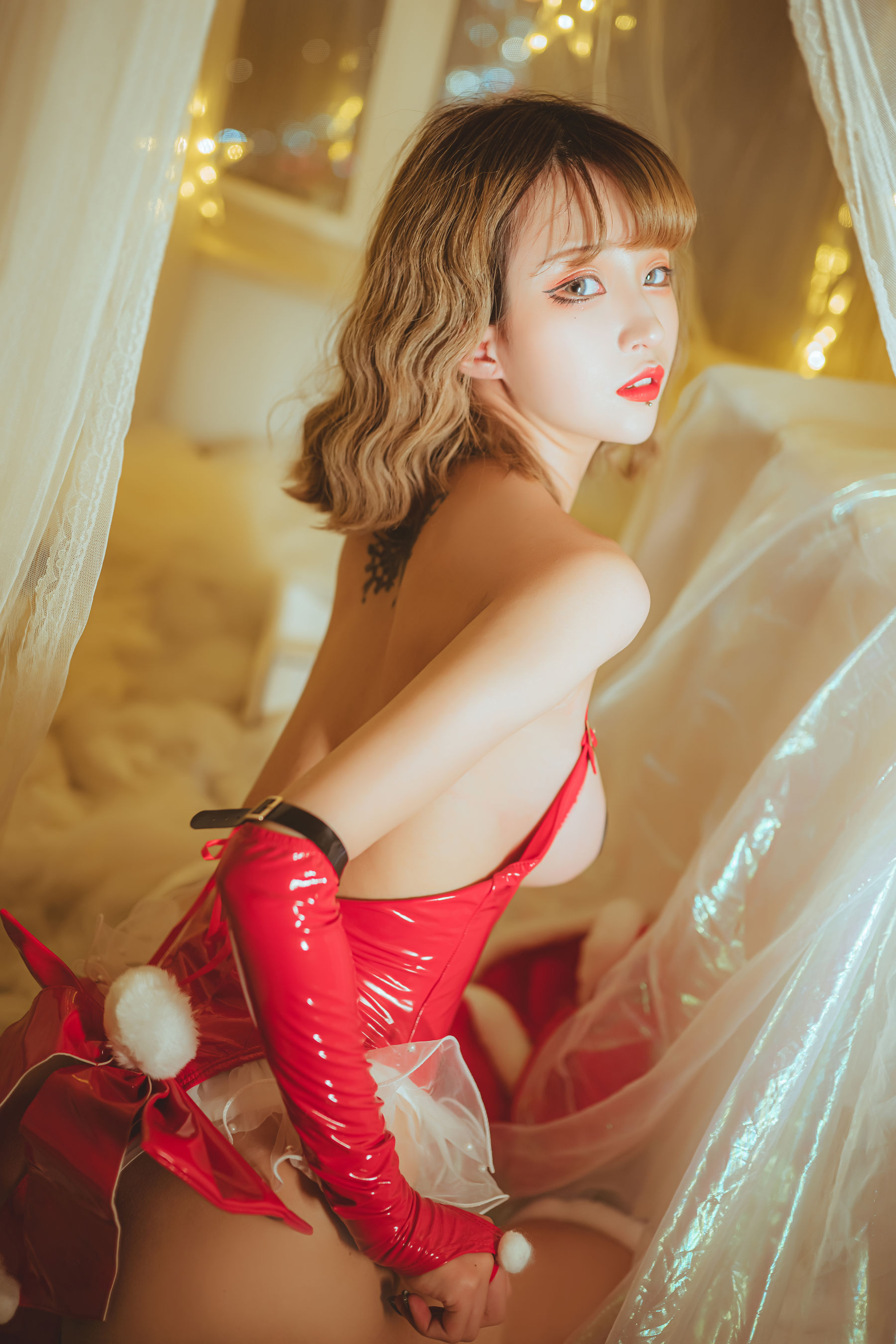 [Net red COSER photo] Sister shake – Snow Night Jin Li set