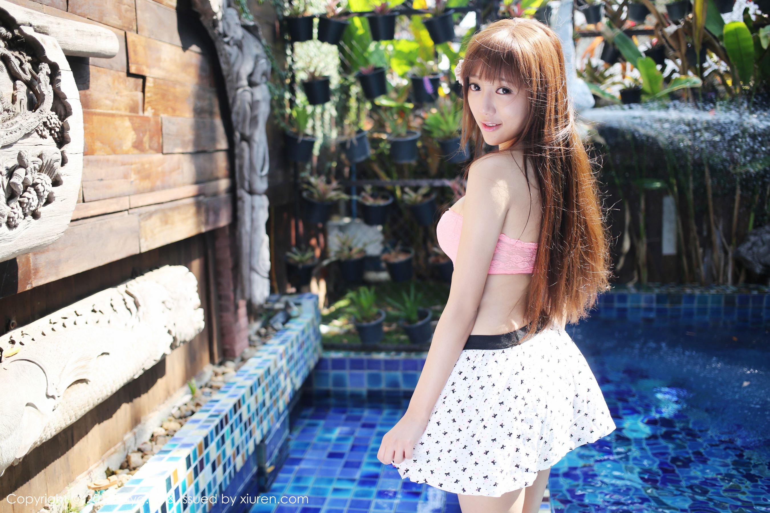 Wang Xinyao Yanni “Thailand Chiang Mai Travel” fresh ultra short skirt series [Meiyuan Pavilion MYGIRL] VOL.098 Photo Collection
