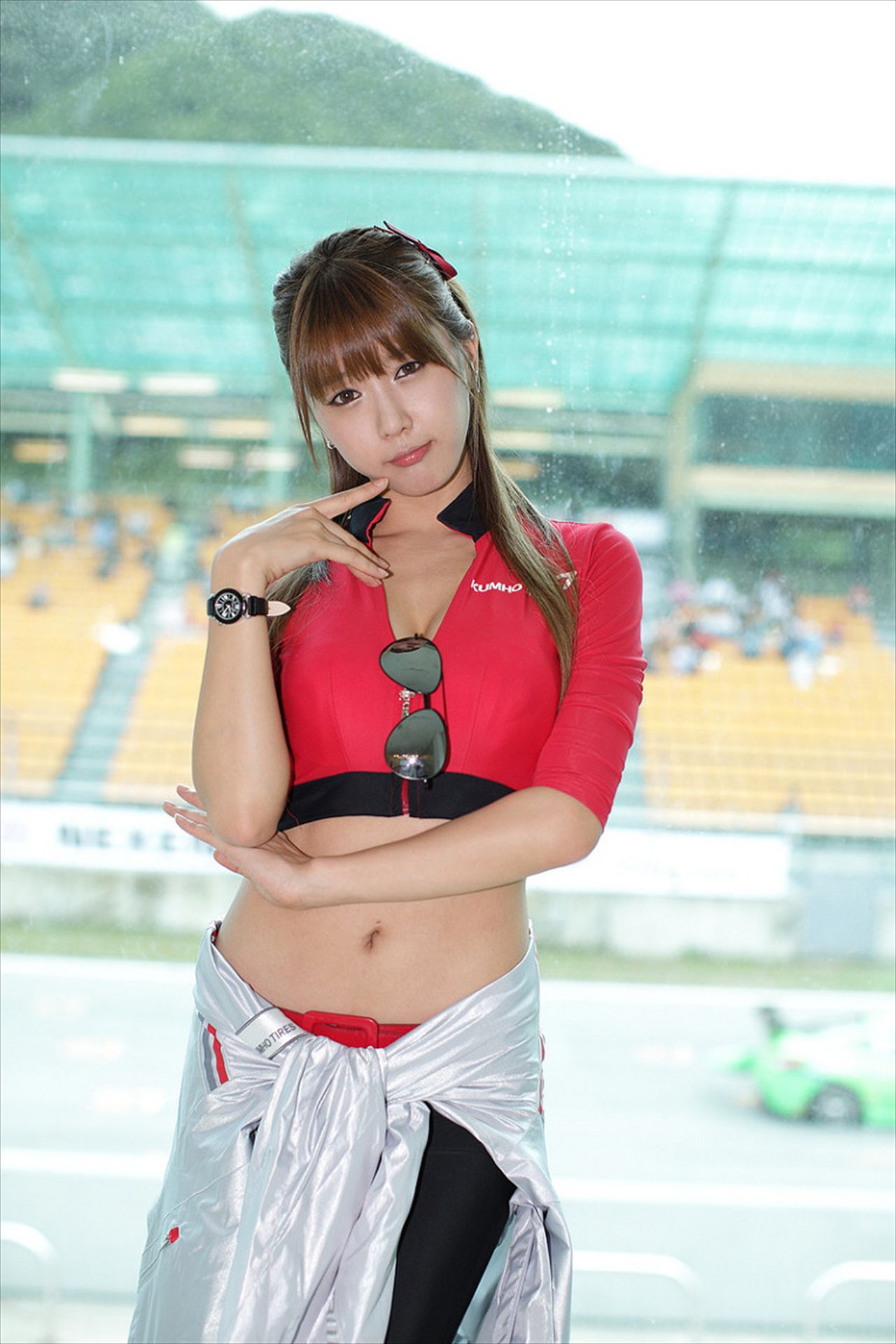 Racing girl Xi Mei Heo Yun Mi “Red Tight Pants Series” HD Case