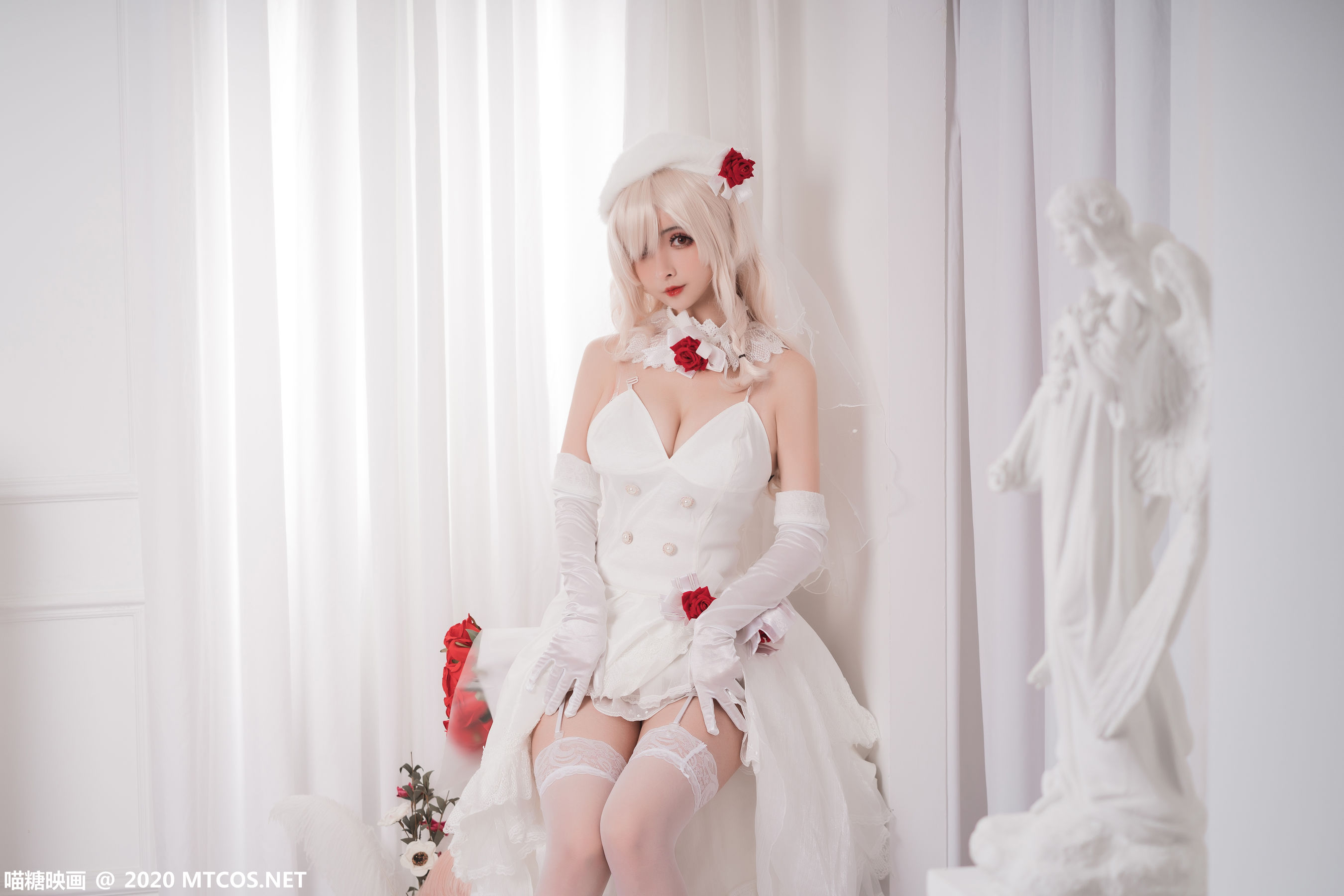 [糖] Vol.290 white flower marriage photo set