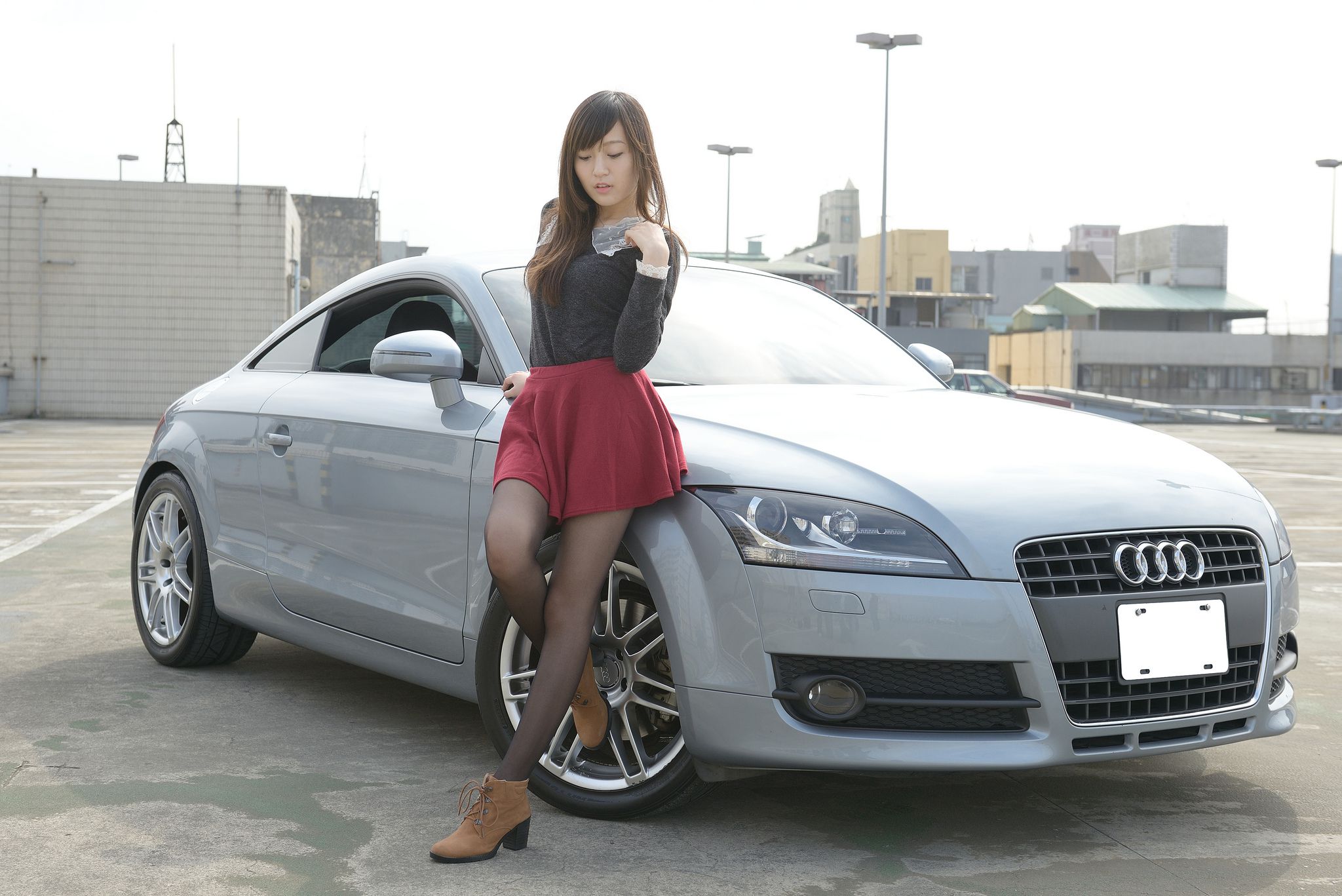 Taiwan Zhengmei model Xiao Ai “Xiaoqing new street shoot” outbound photo collection