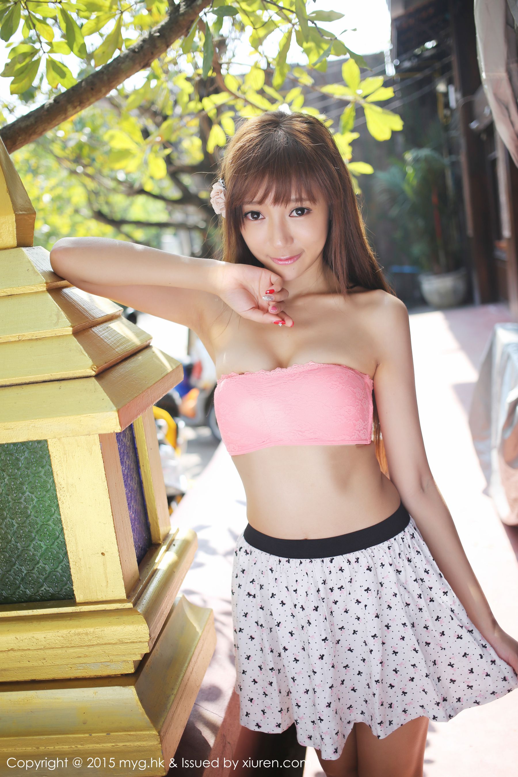 Wang Xinyao Yanni “Thailand Chiang Mai Travel” fresh ultra short skirt series [Meiyuan Pavilion MYGIRL] VOL.098 Photo Collection