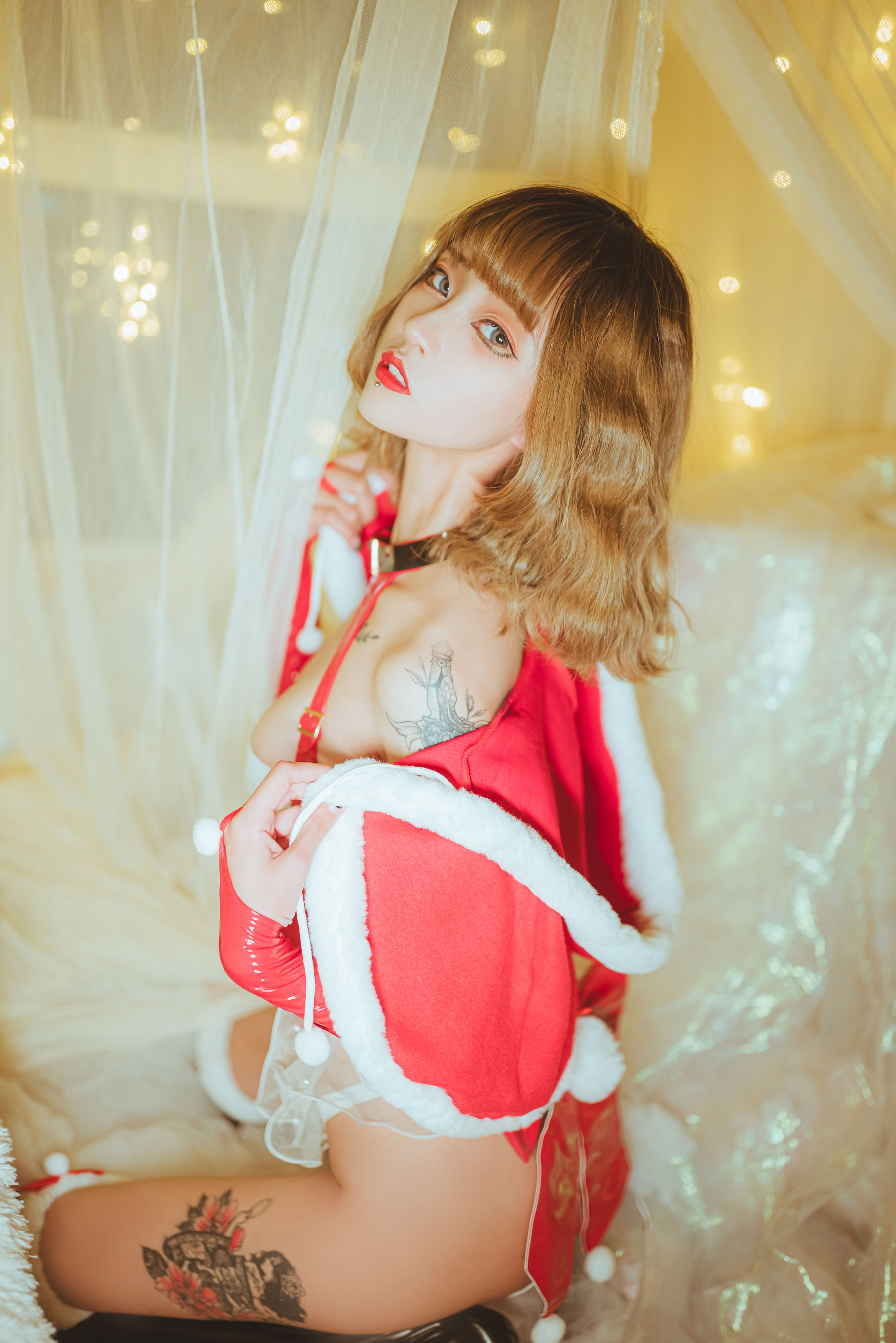 [Net red COSER photo] Sister shake – Snow Night Jin Li set