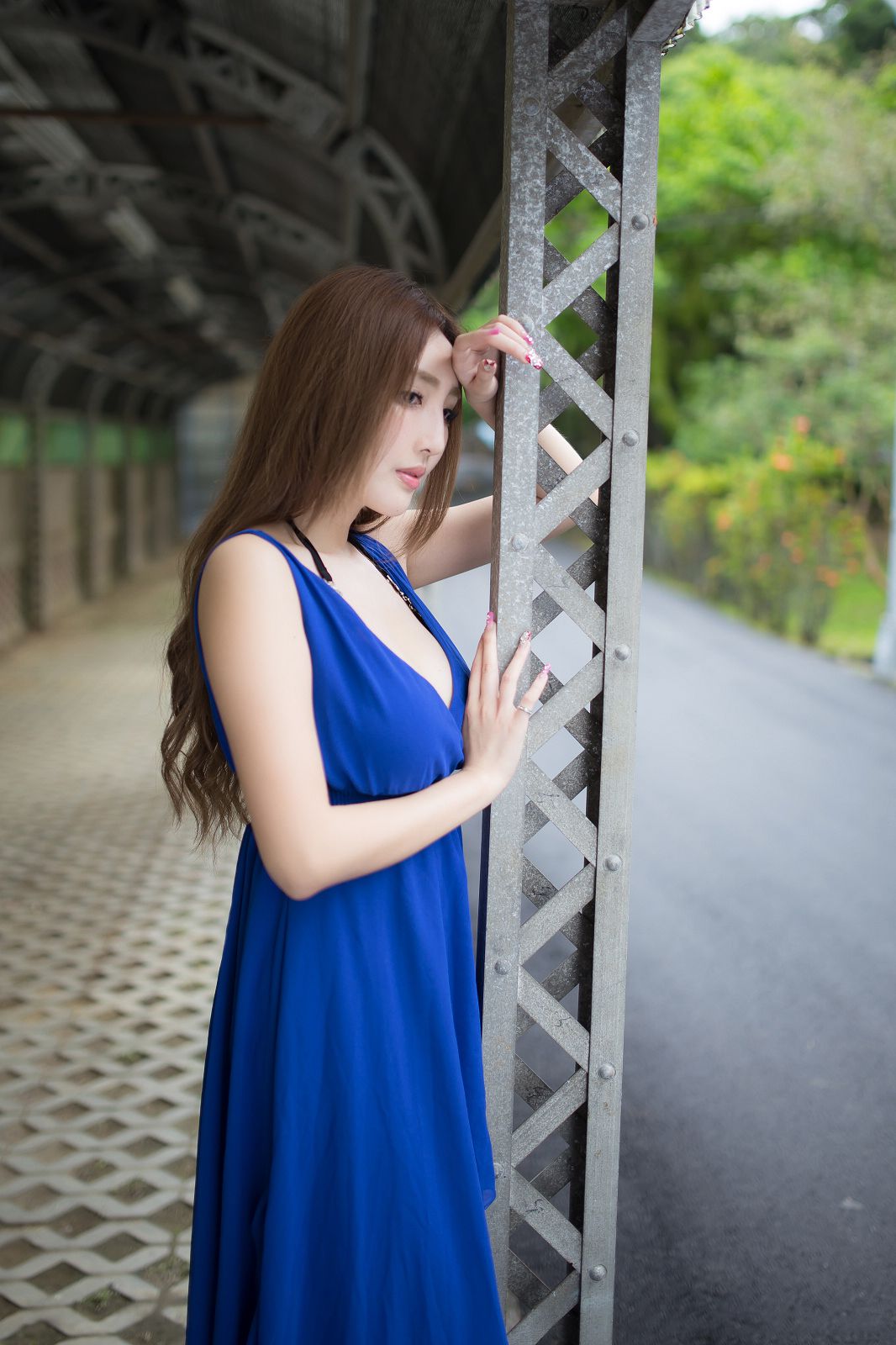 Taiwan Zhao Wei Syuan “The best blue long skirt goddess” photo set