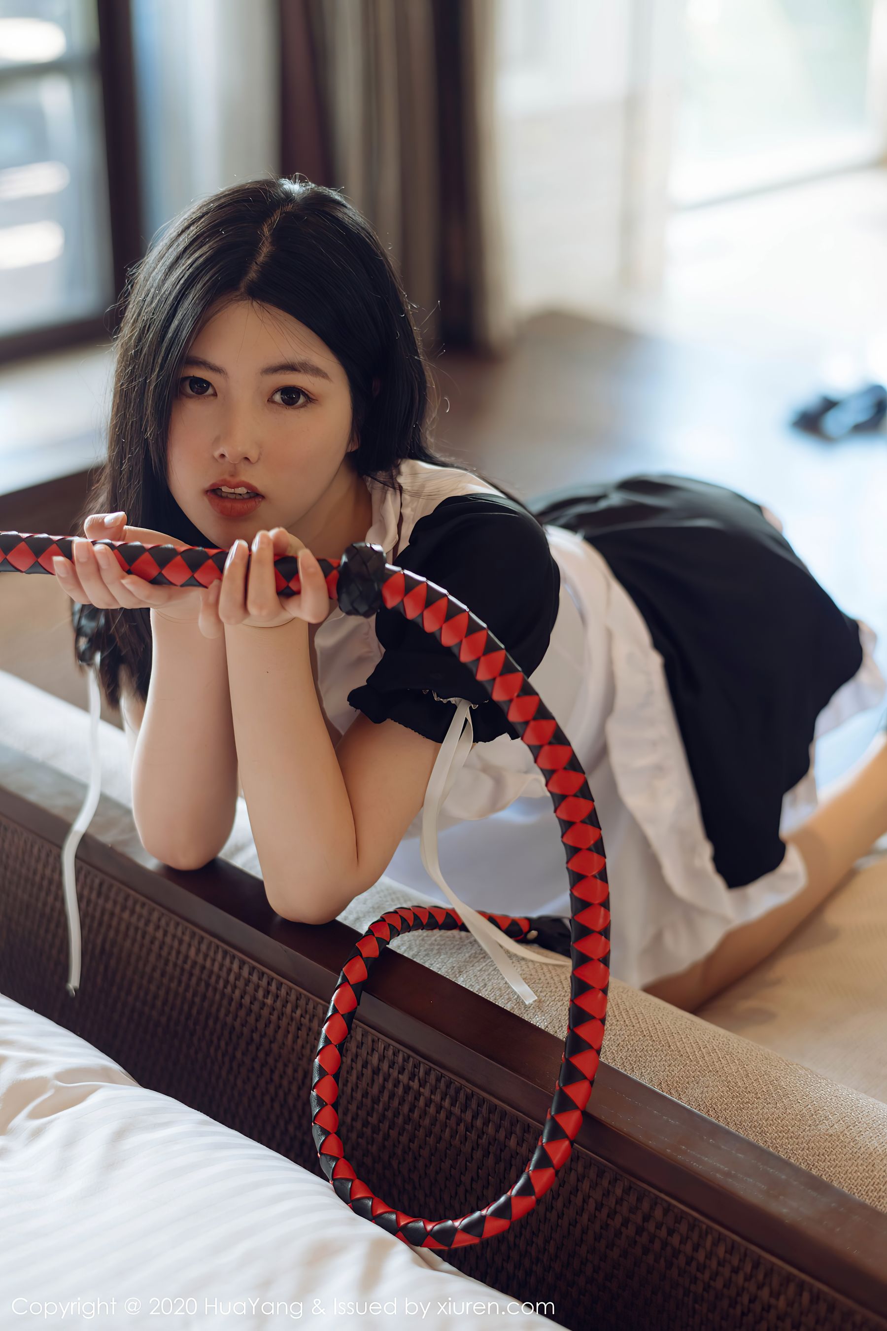 [花 漾 huayang] Vol.303 Nanu Selena – classic black and white tempting maid