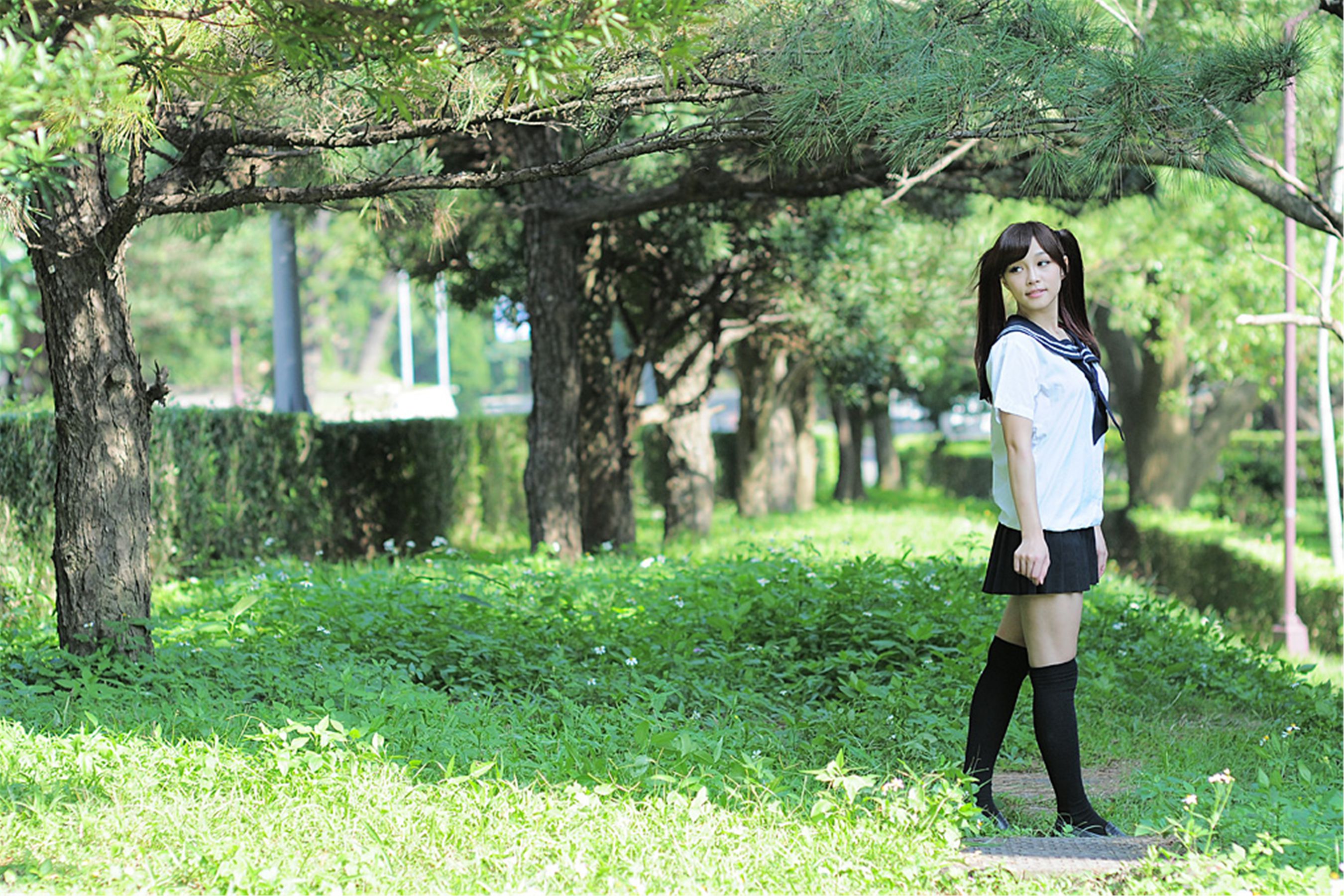 Taiwan Mingde High School Campus Flower Cool “Campus Street Take” photo set