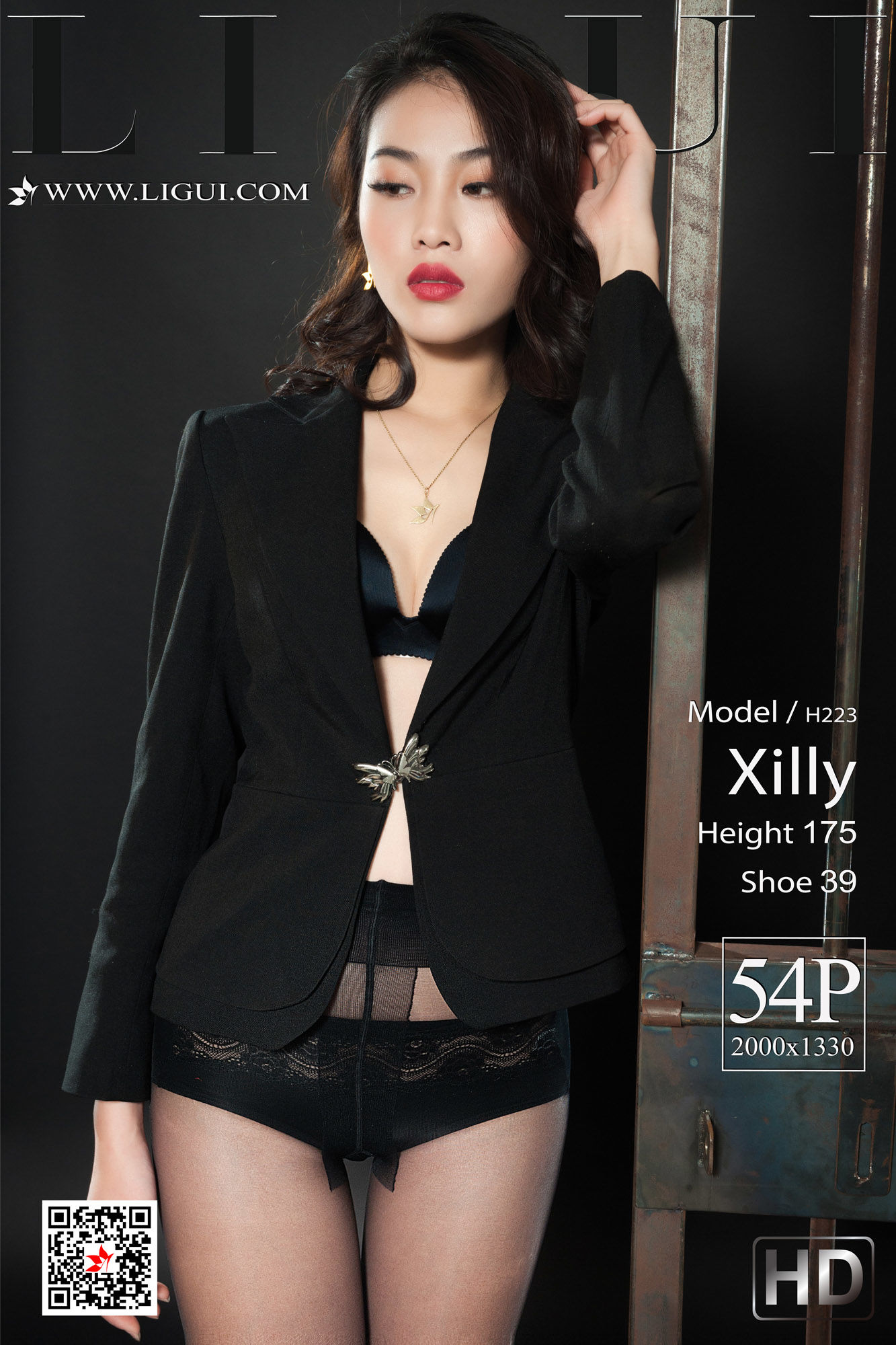 Leg Model Xilly “Prison Black Silk Queen” [丽柜Ligui] Photo Album
