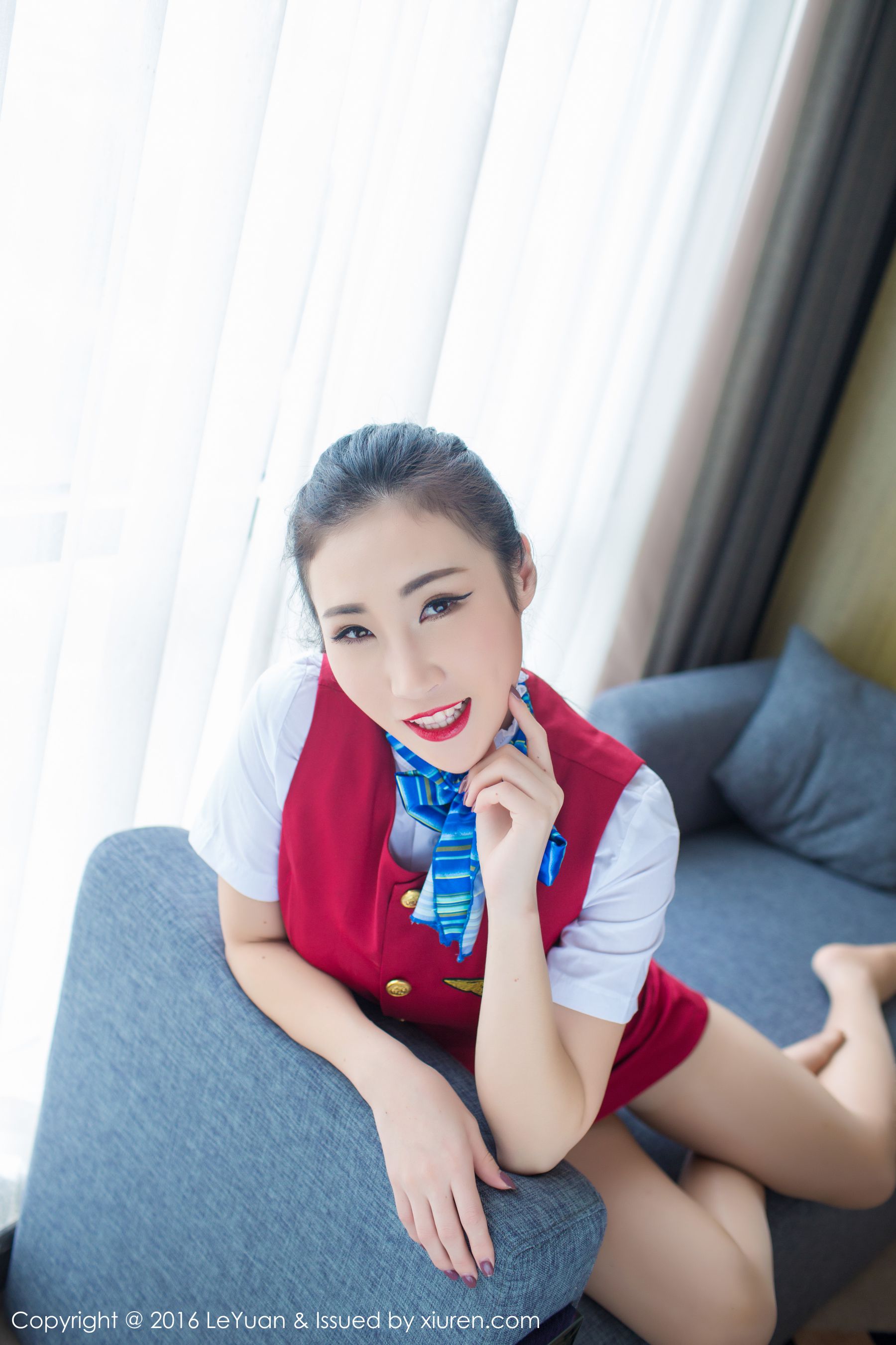 Wendy Zhixiu “Stewardess Uniform + Seductive Stockings” (Star Paradise LeYuan) Vol.021 Photo Album