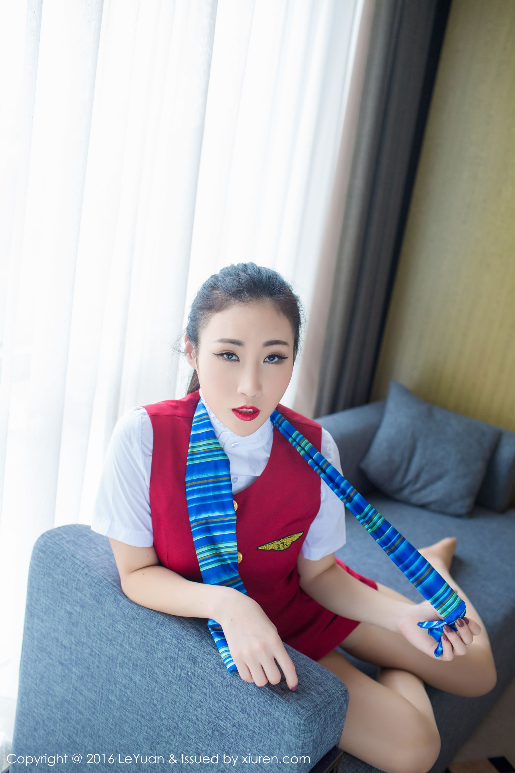 Wendy Zhixiu “Stewardess Uniform + Seductive Stockings” (Star Paradise LeYuan) Vol.021 Photo Album