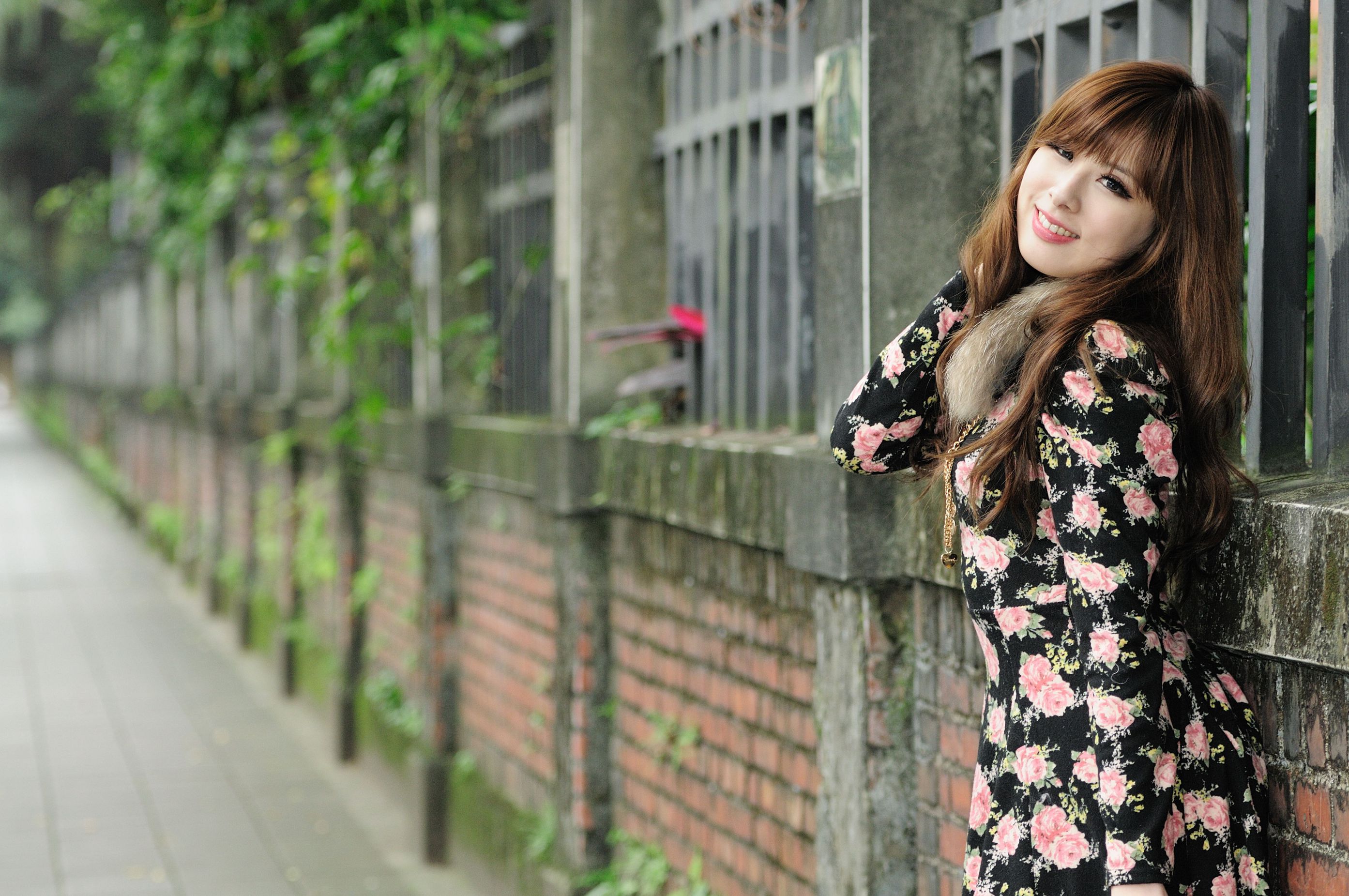 Taiwan beauty model millet Kate suqing street shoot photo