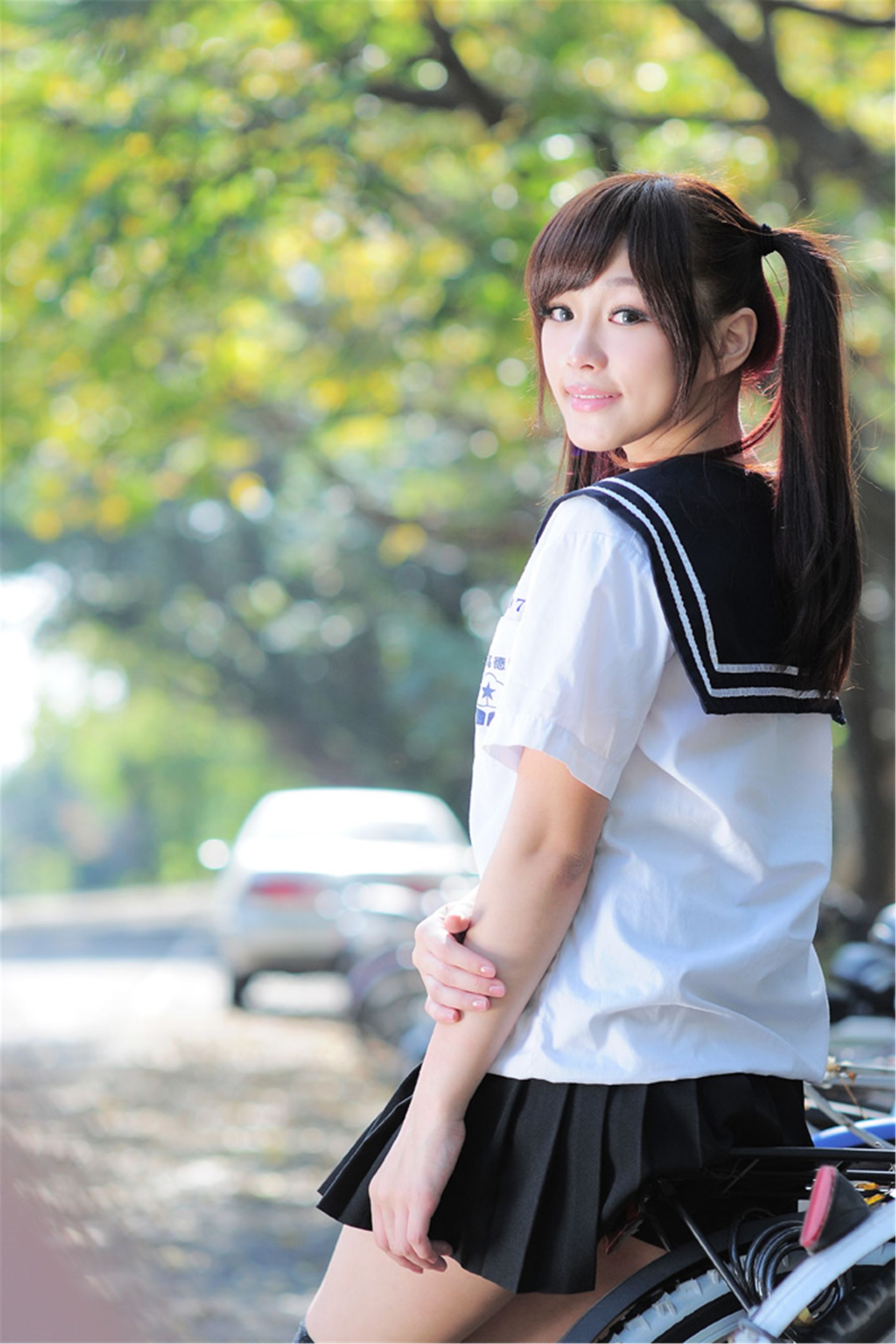 Taiwan Mingde High School Campus Flower Cool “Campus Street Take” photo set