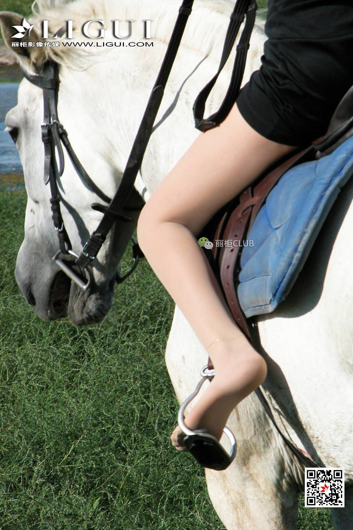 Leg Die Sigao “White Horse Girl Meisi” [丽柜LIGUI] Beautiful Legs and Silk Feet Photo Album