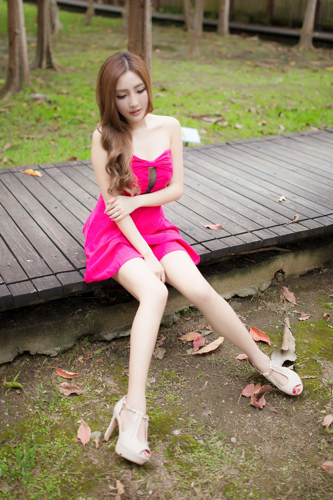 SYUAN Zhao Wei “The best pink red dress goddess” photo set