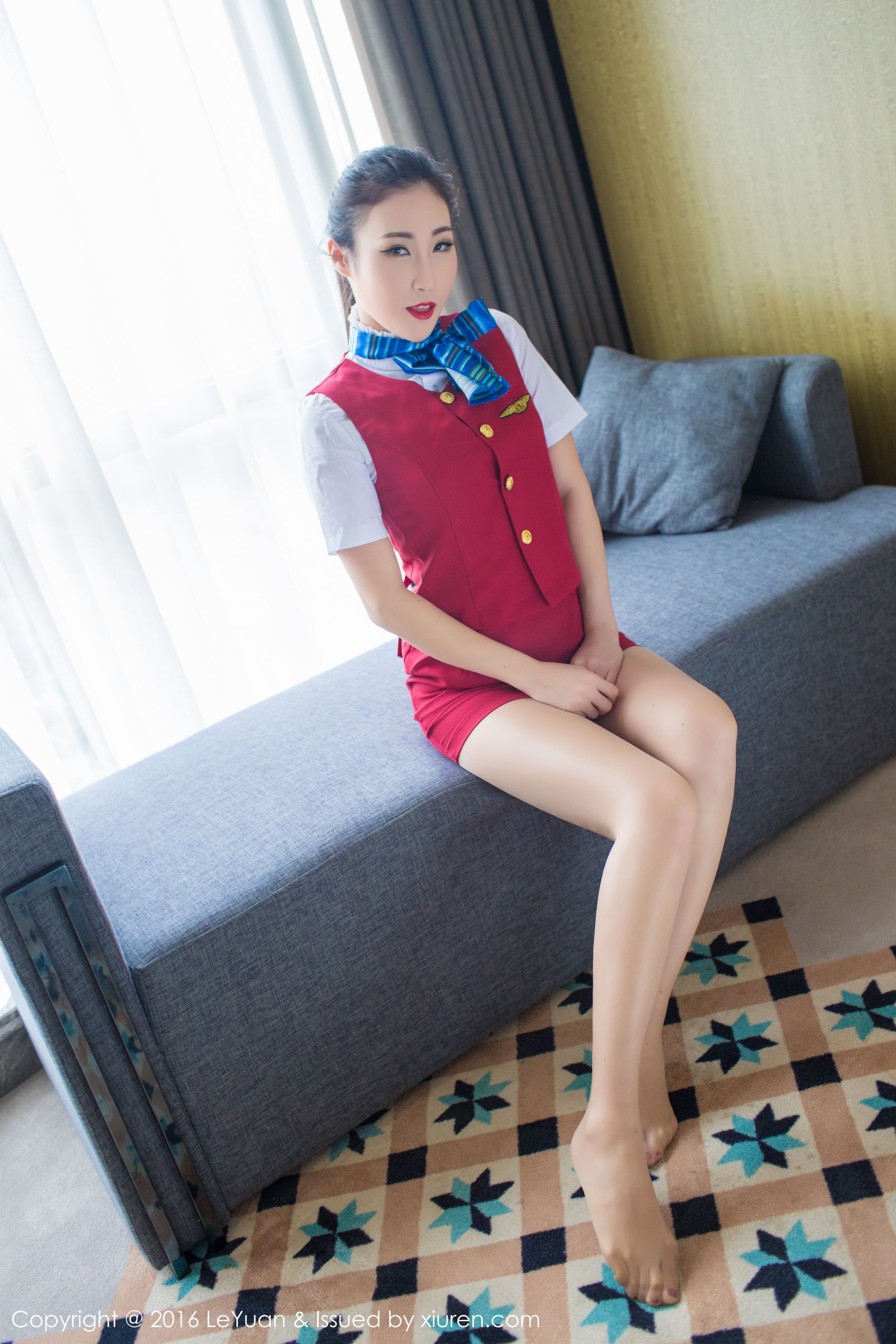 Wendy Zhixiu “Stewardess Uniform + Seductive Stockings” (Star Paradise LeYuan) Vol.021 Photo Album