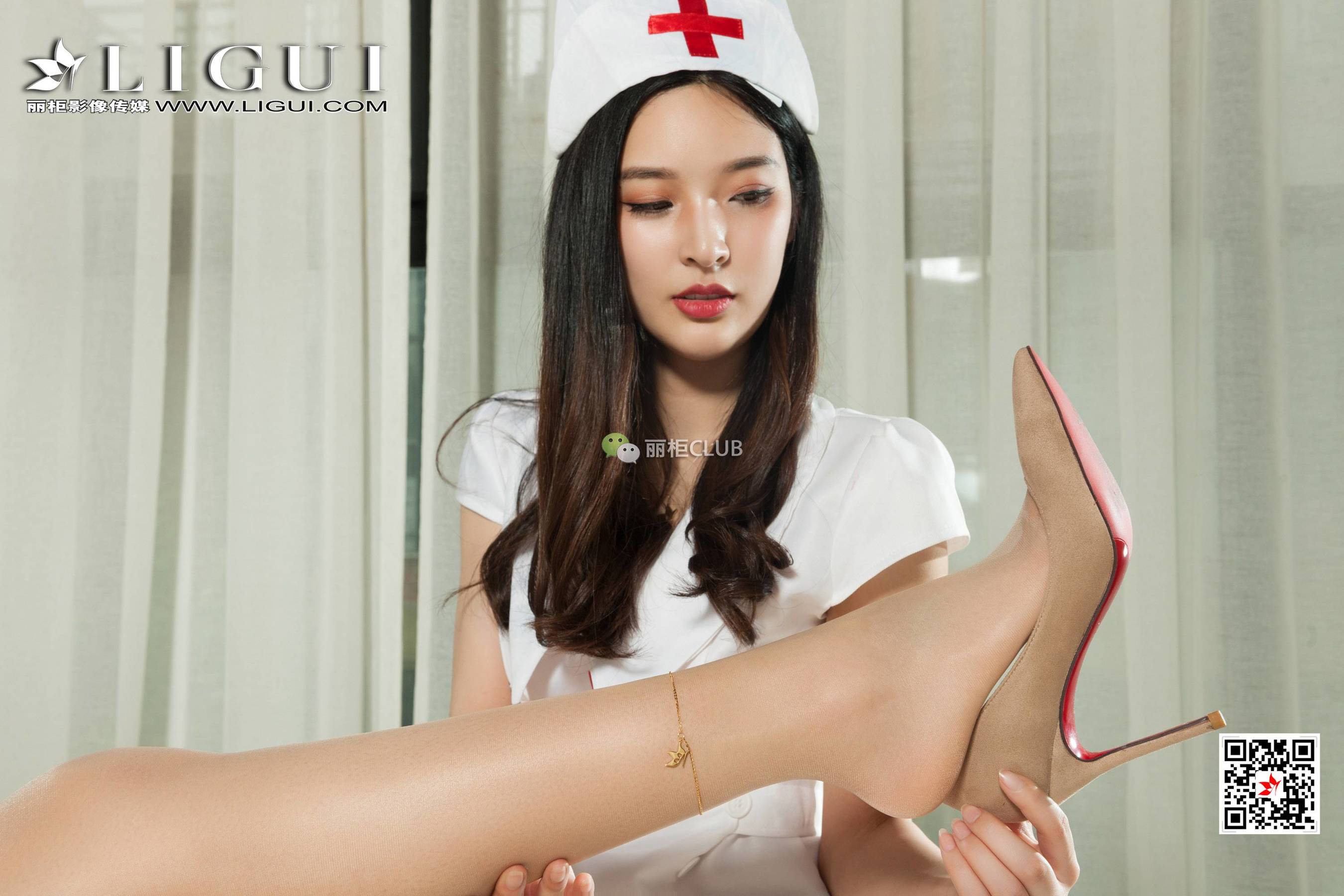 Leg Mold Ice Cream & Xiao Xiao “Nurse First Aid” [丽柜LIGUI] Network Beauty Photo Album