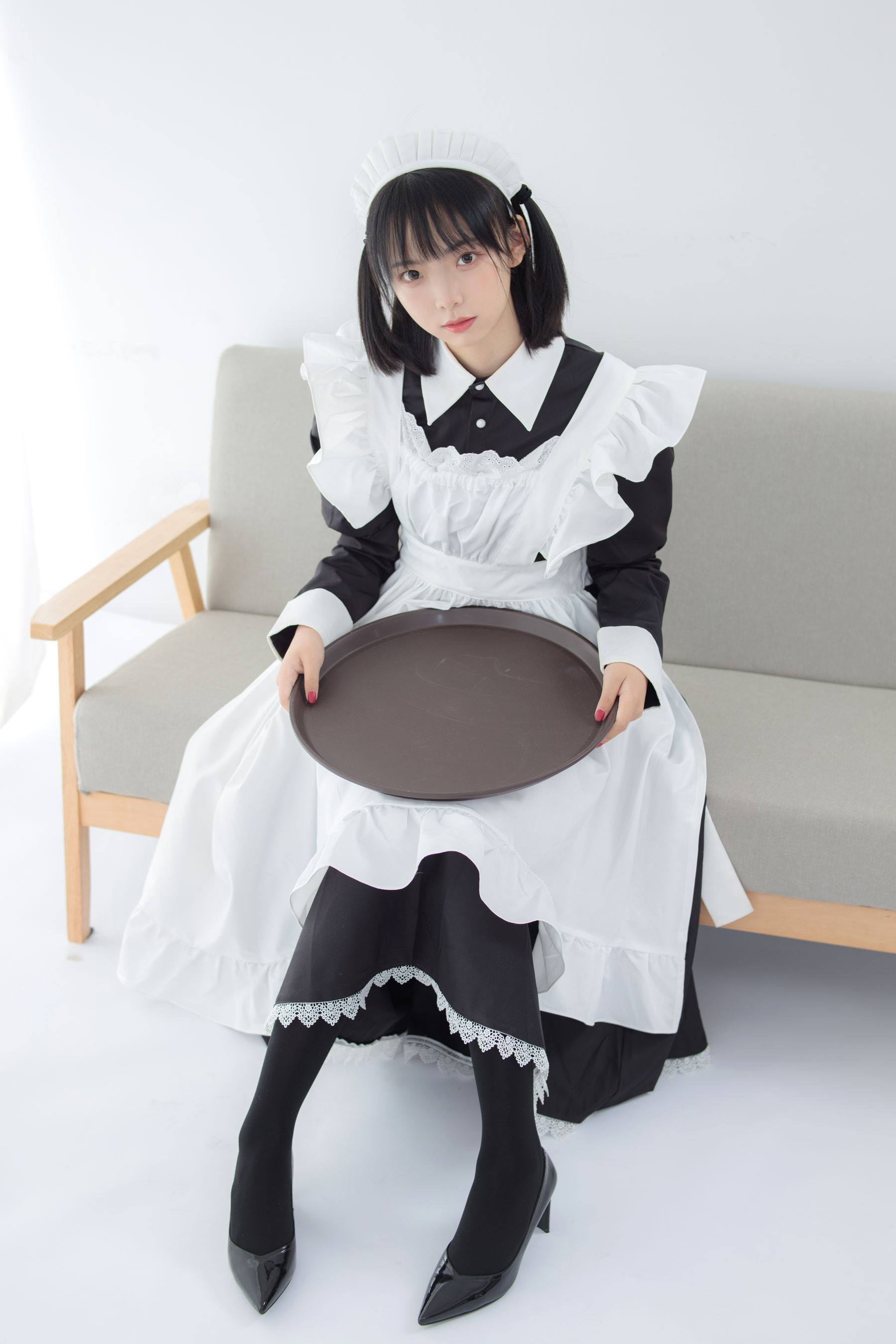 Gifts “80D black silk stepping maid” [萝 财 团] JKFUN-029 photo set