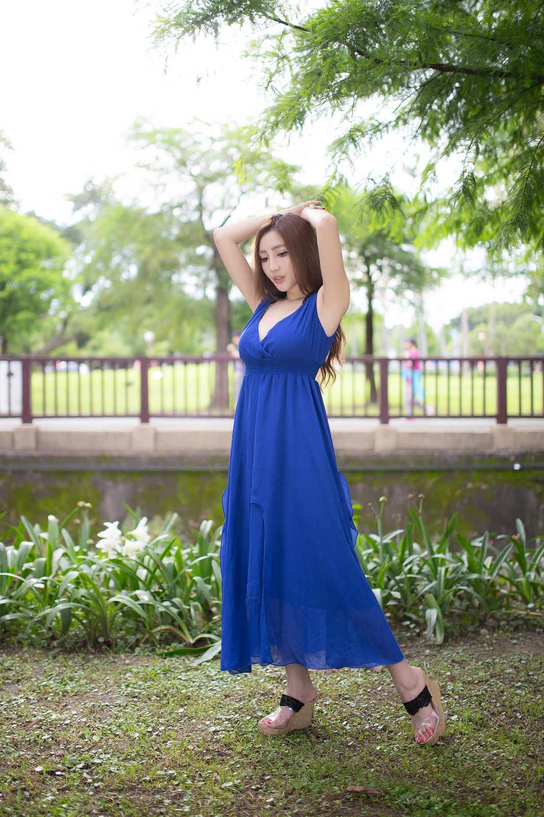 Taiwan Zhao Wei Syuan “The best blue long skirt goddess” photo set