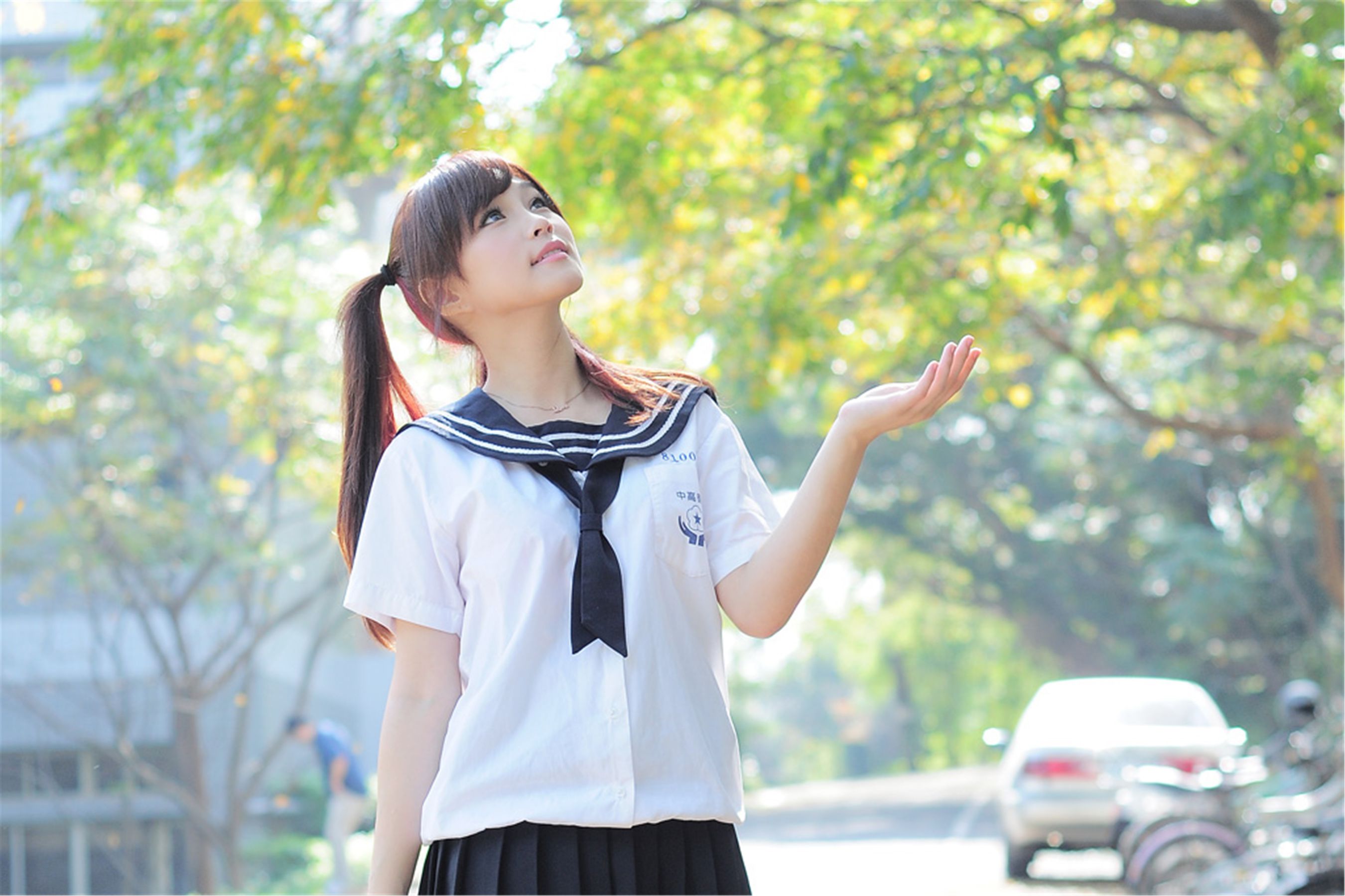 Taiwan Mingde High School Campus Flower Cool “Campus Street Take” photo set