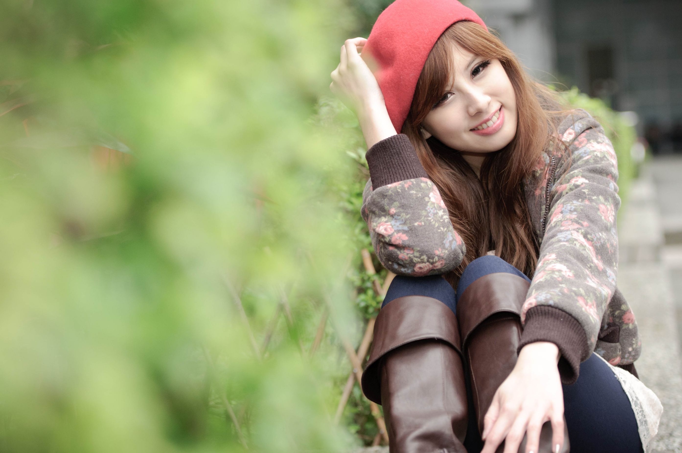 Taiwan beauty model millet Kate suqing street shoot photo