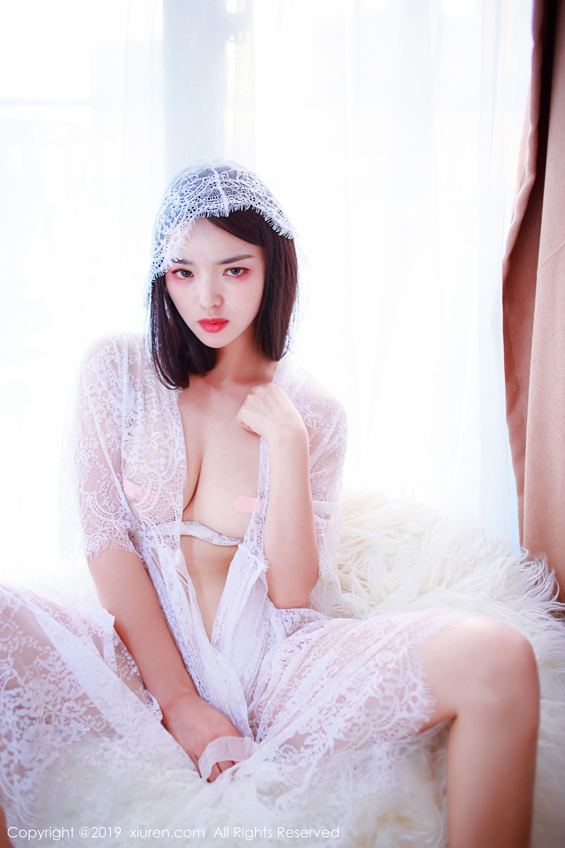 Jin Jingxi “Exquisite Sexy” of the hollow underwear “[人 xiuren] no.1715 photo set