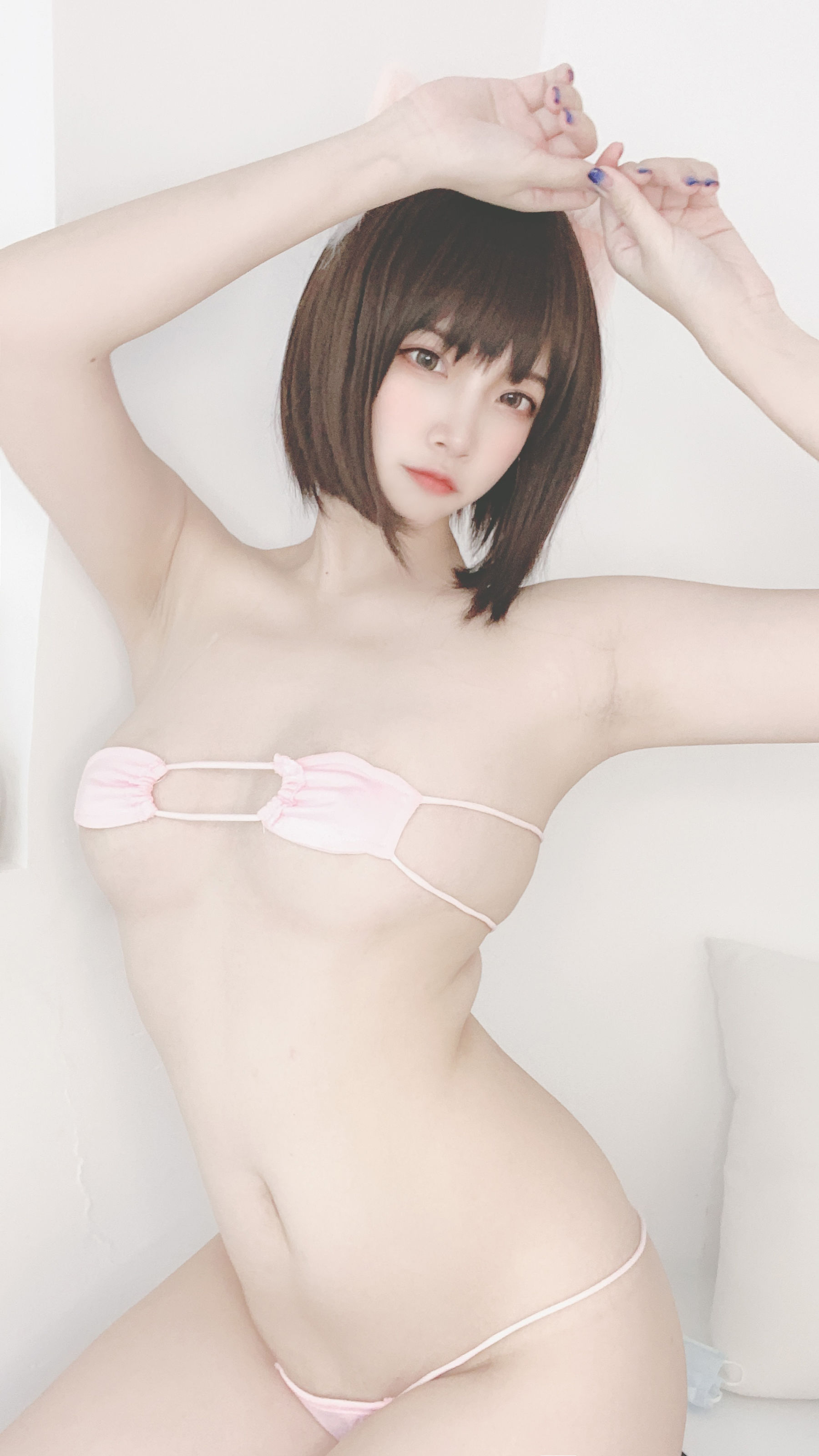 [COS welfare] two Saku NISA – pig bikini selfie