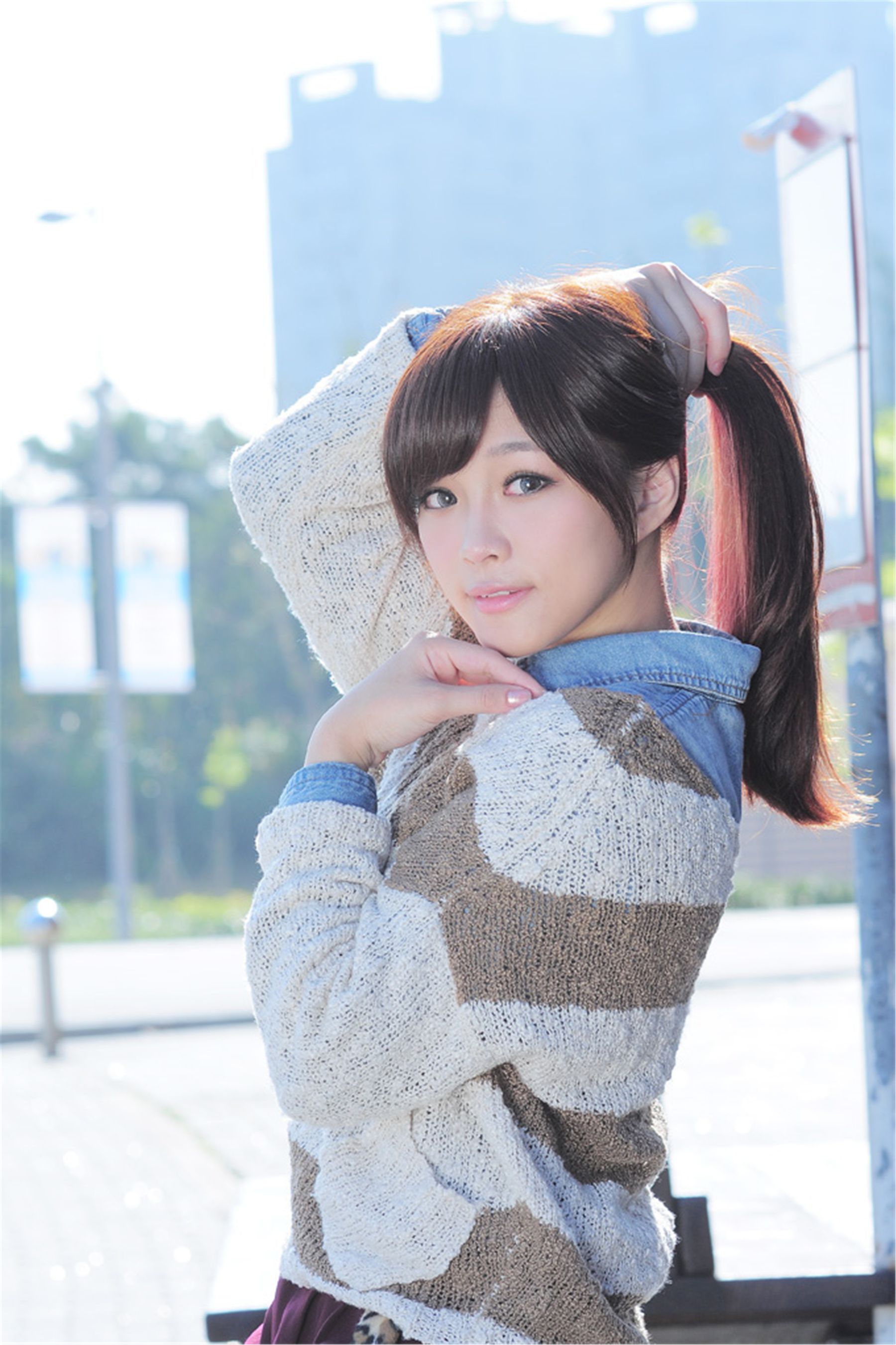 Taiwan Mingde High School Campus Flower Cool “Campus Street Take” photo set